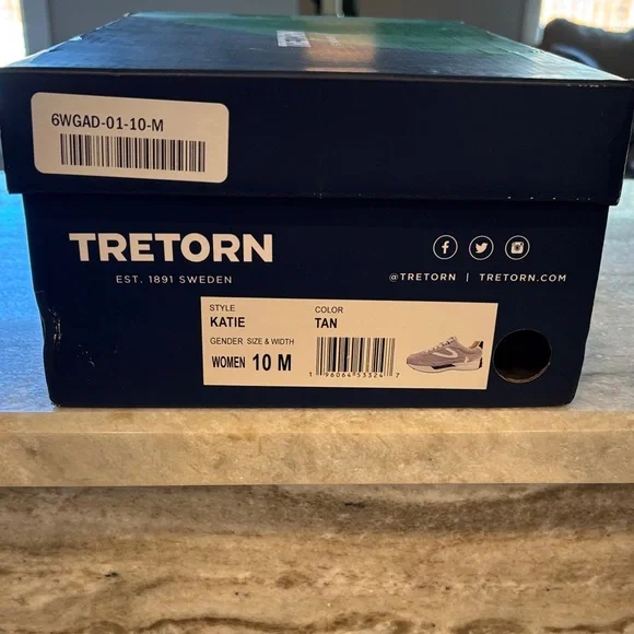 Tretorn Beige and White Athletic Shoes - Picture 8 of 9